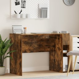 vidaXL Bureau Gerookt eiken Bewerkt hout 109 x 50 x 78 cm