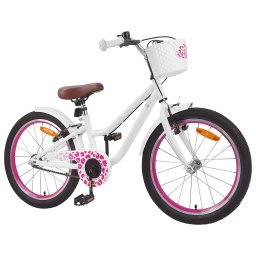 vidaXL Kinderfiets Met Zijwieltjes 20 Inch voor 6-11 jaar oud Wit