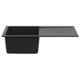 vidaXL Wasbak Zwart 780 x 500 mm 80% Kwarts en 20% Hars