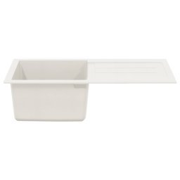vidaXL Wasbak Wit 780 x 500 mm 80% Kwarts en 20% Hars
