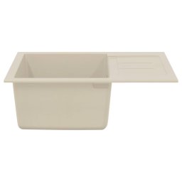 vidaXL Wasbak Beige 620 x 500 mm 80% Kwarts en 20% Hars