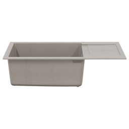 vidaXL Wasbak Grijs 780 x 500 mm 80% Kwarts en 20% Hars