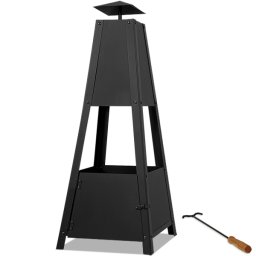 Monzana Buitenhaard-Sfeerhaard- Pyramide-vuurkorf-vuurmand-100cm-hoog