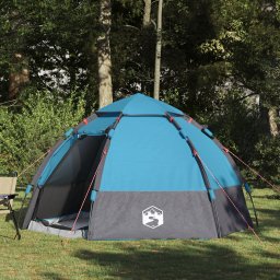 vidaXL Instant tent met regenhoes voor 4 personen met snelle release