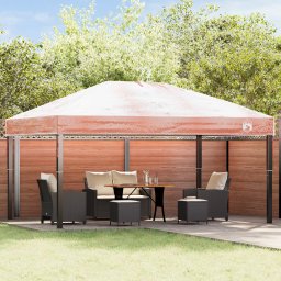 vidaXL Gazebo Dekking Vervanging 400 x 300 x 32 cm Transparant PVC