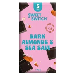 Sweet-Switch Dark Almonds & Sea Salt Chocolade Suikervrij