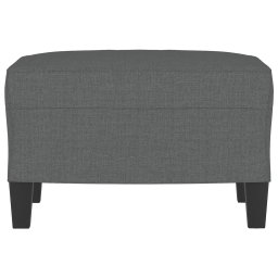 vidaXL Voetenbank 60x50x41 cm stof donkergrijs