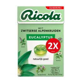 Ricola Keelpastilles Eucalyptus Suikervrij