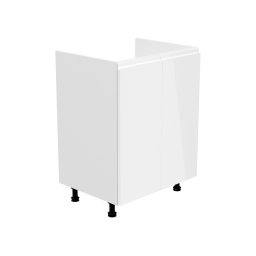 Onderkast voor spoelbak ASPAS 2 deuren wit/hoogglans wit