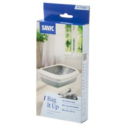 12 stuks Savic Bag it Up Litter Tray Bags Medium voor Kattenbak Iriz