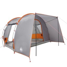 vidaXL Autotent 2-persoons waterdicht grijs en oranje