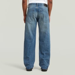 Deeggie Relaxed Straight Jeans - Midden blauw - Heren