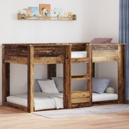vidaXL Bunk Bed voor Kinderen Oudhout 75 x 190 cm Bewerkt hout