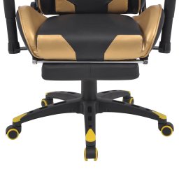 vidaXL Gaming Stoel Goud 70 x 71 x 136 cm Kunstleer