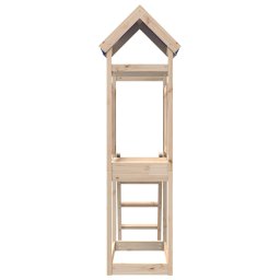 vidaXL Speeltoren Bruin 52,5 x 110,5 x 215 cm Massief grenenhout