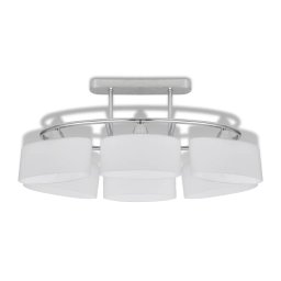 vidaXL Plafondlamp met ellipsvormige glazen kappen 6xE14