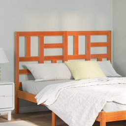 vidaXL Bed Hoofdbord Wasbruin 145,5 x 4 x 104 cm Massief grenenhout