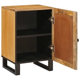 vidaXL Badkamerkast Bruin 38 x 33 x 58 cm Massief Mango Hout