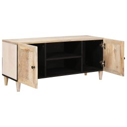 vidaXL TV Eenheden met plank Wit 105 x 33 x 46 cm Bewerkt hout