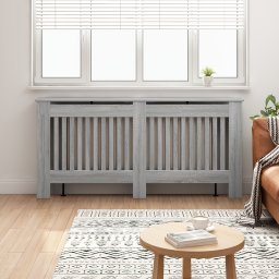 vidaXL Radiatorafdekking Grijs Sonoma 172 x 19 x 81,5 cm Bewerkt hout