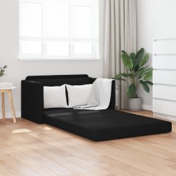 vidaXL Slaapbank Zwart 124 x 71 x 78 cm Stof