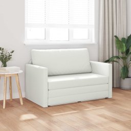 vidaXL Slaapbank Wit 124 x 71 x 78 cm Kunstleer