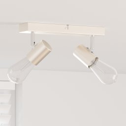 vidaXL Plafondspot met schijnwerpers Nikkel 26 x 6,5 x 11,5 cm Metaal