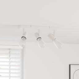 vidaXL Plafondspot met schijnwerpers Wit 38 x 6,5 x 11,5 cm Metaal