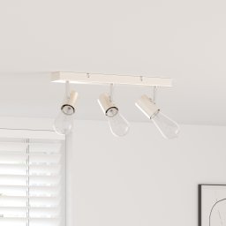 vidaXL Plafondspot met schijnwerpers Nikkel 38 x 6,5 x 11,5 cm Metaal