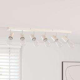 vidaXL Plafondspot met schijnwerpers Nikkel 73 x 6,5 x 11,5 cm Metaal