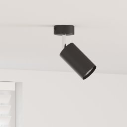 vidaXL Plafondspot met schijnwerpers Zwart 6 x 6 x 16 cm Metaal
