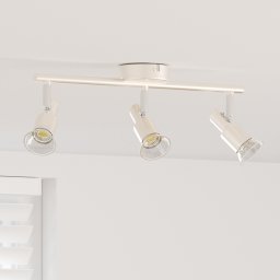 vidaXL Plafondspot met schijnwerpers Nikkel 39 x 10,5 x 10,5 cm Staal