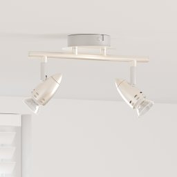 vidaXL Plafondspot met schijnwerpers Nikkel 27 x 10 x 12 cm Metaal