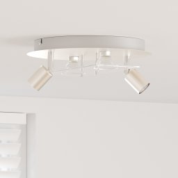 vidaXL Plafondspot Nikkel 29 x 29 x 11 cm Staal en Glas