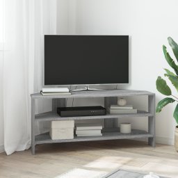 vidaXL HoekTVKast 102x40,5x45cm Grijs Sonoma Bewerkt hout