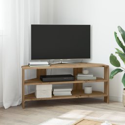 vidaXL HoekTVKast 102x40,5x45cm Artisan Eiken Bewerkt hout
