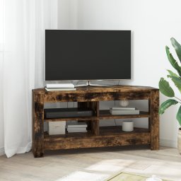 vidaXL HoekTVKast 102 x 40,5 x 45 cm Gerookt eiken Bewerkt hout