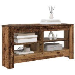 vidaXL HoekTVKast 102 x 40,5 x 45 cm Oud Hout Bewerkt hout