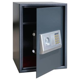 vidaXL Digitale kluis met slot Donkergrijs 35 x 31 x 50 cm Staal