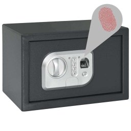 vidaXL Digitale kluis met slot Donkergrijs 31 x 20 x 20 cm Staal