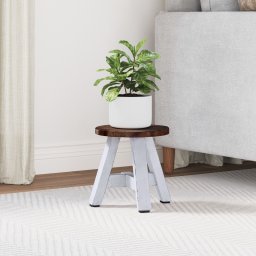 vidaXL Kruk Naturel 22 x 22 x 24 cm Mahoniehout