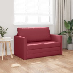 vidaXL Slaapbank Wijnrood 124 x 71 x 78 cm Kunstleer