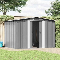 vidaXL Tuinberging 257x205x178 cm metaal grijs