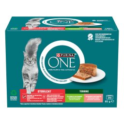24x85g Mixpack Purina One Sterilcat Terrine natvoer voor katten