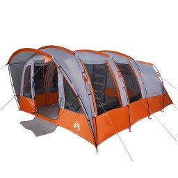 vidaXL Tunneltent 8-persoons waterdicht grijs