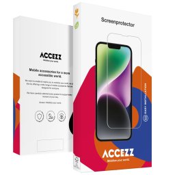Accezz Gehard Glas Full Cover voor Samsung Galaxy S25 Smartphone screenprotector Transparant