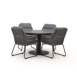 + 15% kassakorting | Intenso Isorella/La Fonte ø 120cm dining tuinset 5-delig - Laagste prijsgarantie!