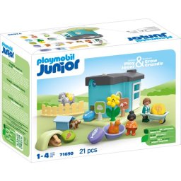PLAYMOBIL Junior Dierenpension met voerautomaat - 71690