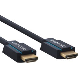 Clicktronic HDMI 2.1 Kabel - 8K 60Hz - Verguld - 1 meter - Zwart