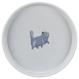 Trixie Keramische Voerbak Plat en Breed 600ml, Ø23cm Katten
